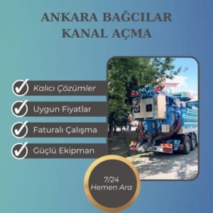 Ankara Bağcılar Kanal Açma