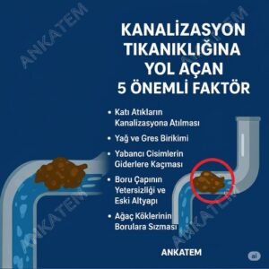 Kanalizasyon Tıkanıklığına Yol Açan 5 Önemli Faktör