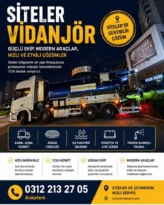 Siteler Özel Vidanjör Hizmetleri